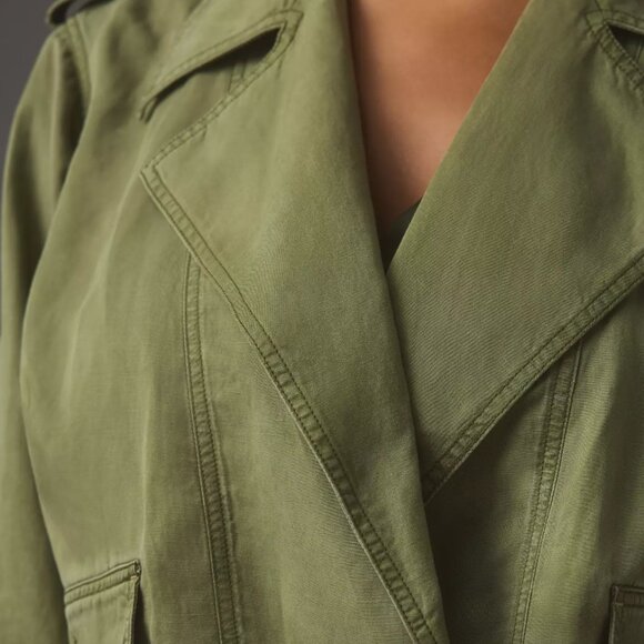 Anthropologie | Cropped Aviator/Cropped Trench Jacket | 3X -- NWT - Picture 9 of 11